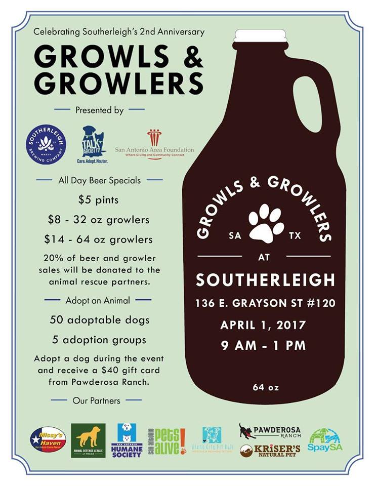 Growls & Growlers at Southerliegh Animal Defense League of Texas