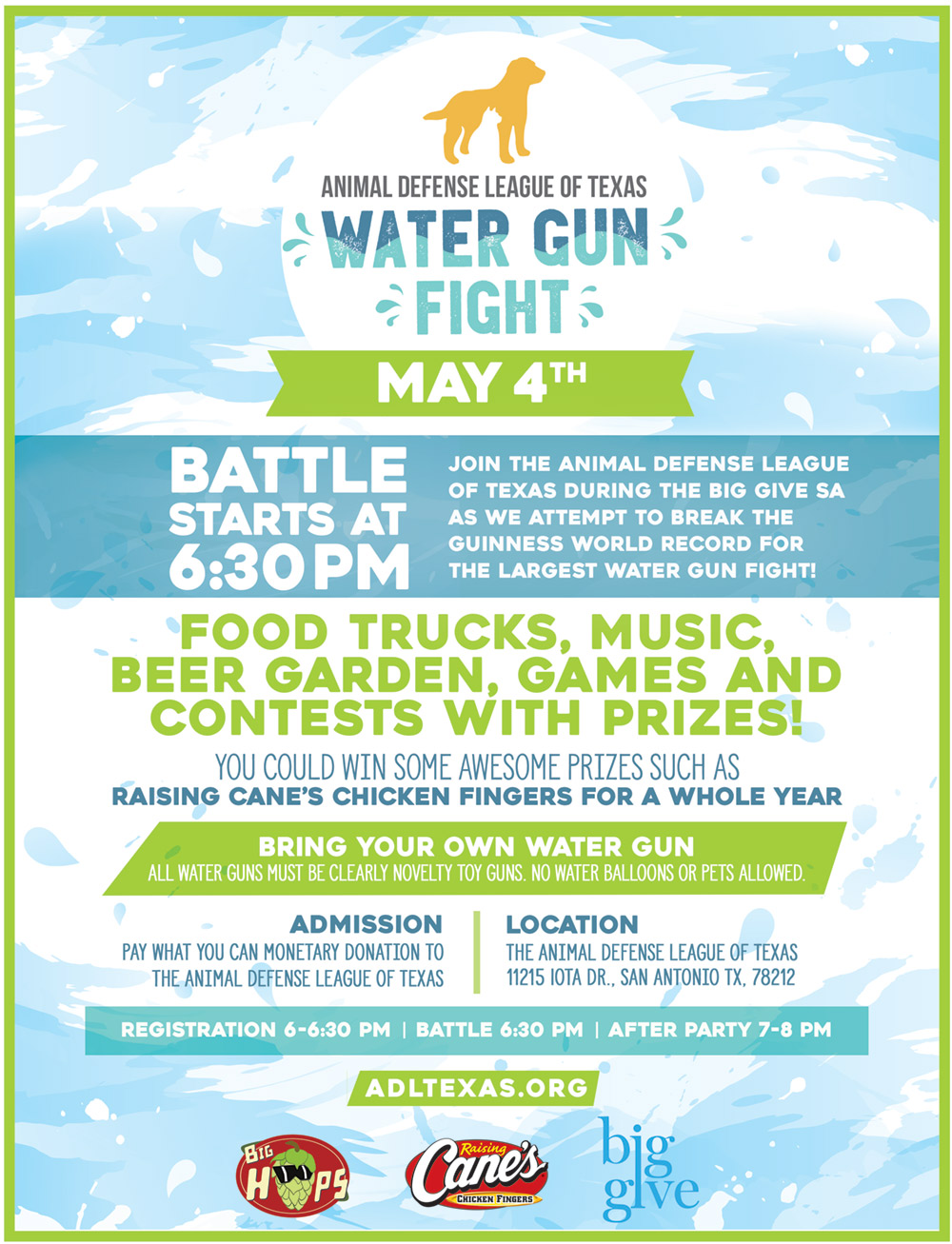 ADL's Water Gun Fight - May 4, 2017 | Battle starts at 6:30 pm