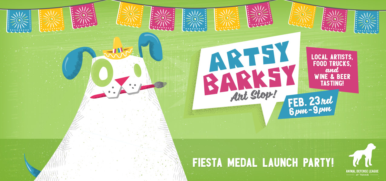 Artsy Barksy Fiesta Medal Launch Party at Paul Jolly Center for Pet Adoptions